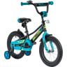 Детский велосипед NOVATRACK VALIANT 14” чёрный 143VALIANT.BK22